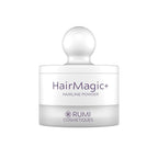Rumi Cosmetiques HairMagic+ Root Touch Up Powder – Instant Gray Hair Coverage & Hairline Filler – Water-Resistant, Natural Finish, Nourishing Formula with Argan Oil & Vitamin E (Medium Brown)