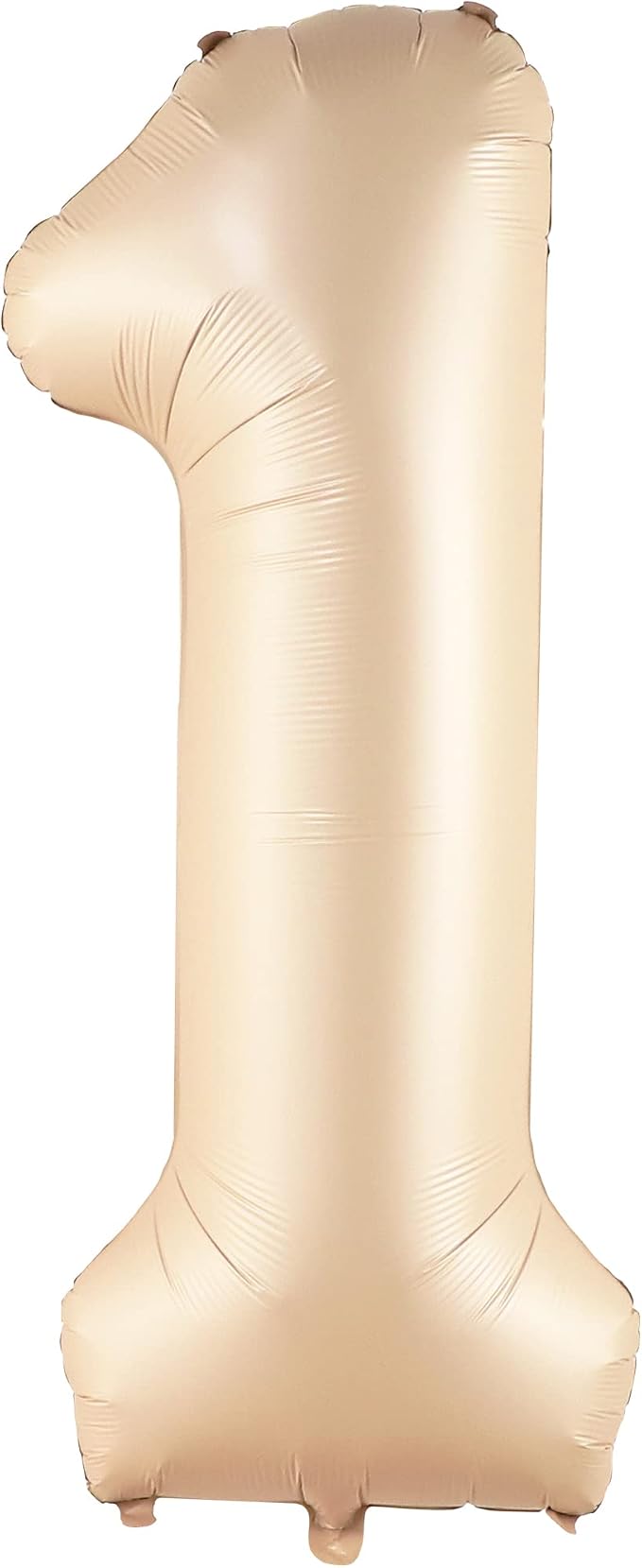 KatchOn Beige Number 1 Balloon 40 Inch | Number One Balloon - Image 6