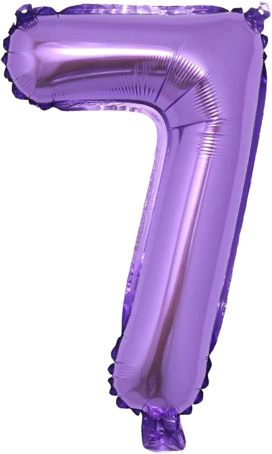 16 inch Purple Alphabet Letter and Number Balloons Set Package, Aluminum by RUIANSI