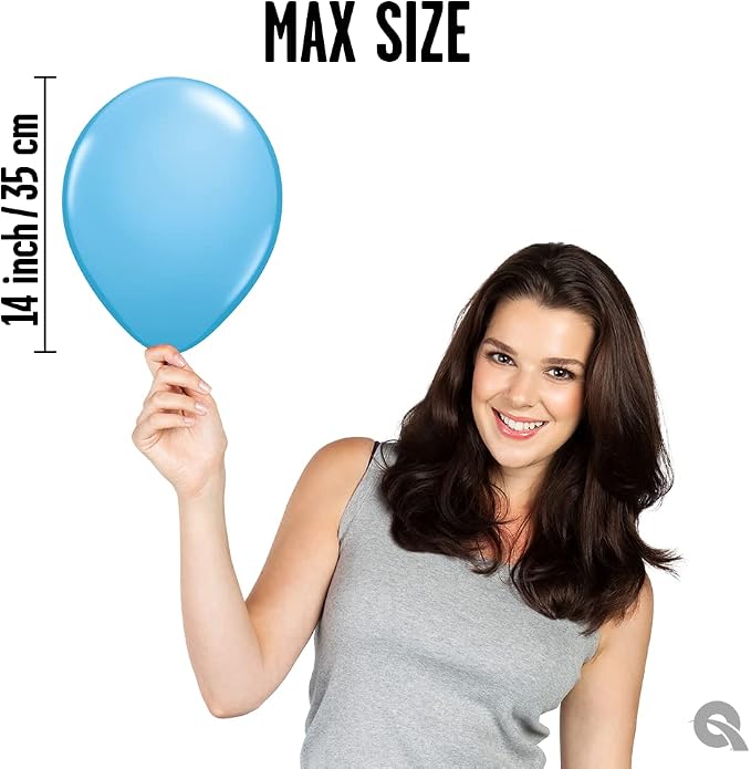 Qualatex 11" Pale Blue Balloons by Pioneer Balloon Company - Image 4