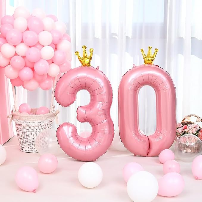 Giant Pink Number 10 Balloon - Image 5