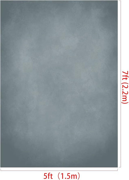 Kate 5x7ft Abstract Blue Grey Backdrop Portrait Backdrops - Image 2