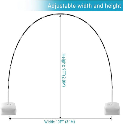 Improved Balloon Arch Kit, 10ft Wide & 9ft Tall Adjustable Balloon Arch Stand - Image 4