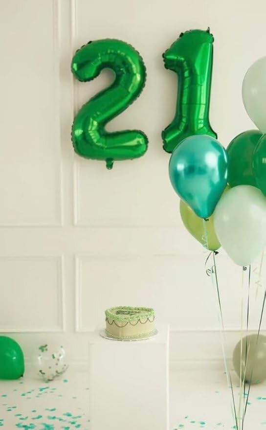 Green Number 4 Balloon 40 inch, Balloon numbers party supplies, deco photo shoot - Image 5
