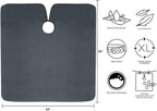 Cricket Forte Haircutting Capes for Professional Salon Barbershop Cape for Clients, Adjustable Snap Neck Closure, Slate