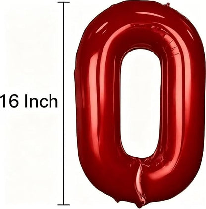 10 Pcs Number 0-9 Balloons 16 Inch Number Mylar Foil Balloons Custom Digital - Image 2