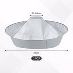2 Pcs Hair Catcher for Haircuts, Haircut Cape, Foldable Hairdressing Umbrella Cape, Waterproof, Suitable for Adults and Children, Salon and Home Trimming/Coloring/Styling (Light Grey)