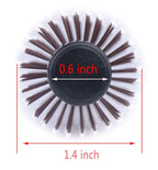 PERFEHAIR Small Round Hair Brush for Blow Drying With Soft Nylon Bristles, 1.6 Inch, for Short or Medium Curly Hair-Red