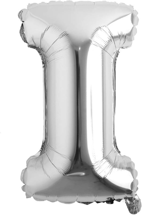 32 inch Letter Balloons Silver Alphabet Number Balloons Foil Mylar Party by REIANS