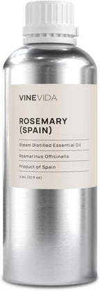 VINEVIDA Rosemary Spain Essential Oil 32 oz - Undiluted, Pure, Vegan, and Sustainable