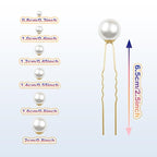 ELANE 36 Pcs Pearl Hair Pins for Wedding Hairstyles,Pearl Bridal Hair Accessories Pearl Bobby Pins for Hair,Pearl Hair Accessories for Wedding (Gold)