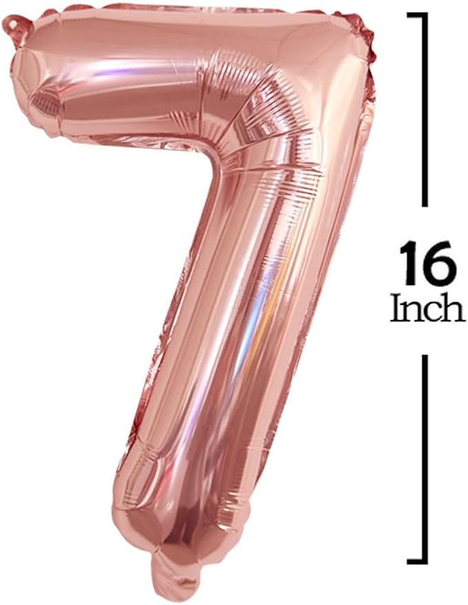 Rose Gold 2027 Foil Number Balloons - Image 3