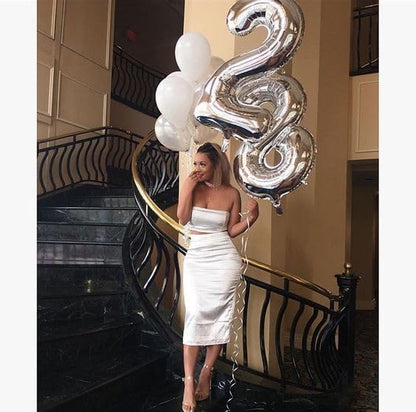 Sliver Number 8 Balloon 40 Inch - Image 4