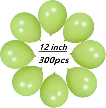 300 Pack Lime Green Balloons 12 inch Green Latex Party Balloon Bulk - Image 2