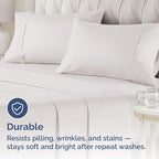 King Pillow Cases - 2 Pack - Super Soft Pillowcase Covers - Envelope Enclosure - Hotel Quality Pillow Protectors - Wrinkle Free, Shrink & Stain Resistant - Machine Washable - 20" x 40" (Light Grey)