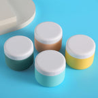 Travel Containers for Toiletries, Silicone Cream Jars BPA-Free, Leak-proof 3oz Travel Size Containers, Portable Size Silicone Jars with Lid for Cosmetic Face Hand Body Cream (4 Pack)