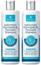 Roycederm Psoriasis Shampoo, Seborrheic Dermatitis Shampoo, Folliculitis, Dandruff, Scalp Psoriasis & Seborrheic Dermatitis Treatment, Dry Itchy Scalp Treatment - 2 Pack