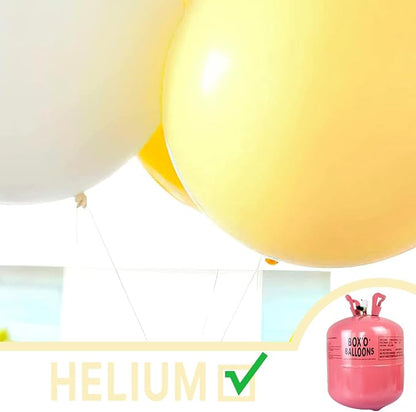 PartyWoo Pastel Yellow Balloons 4pcs Light Pale Yellow Color | 36 Inch Balloons - Image 5