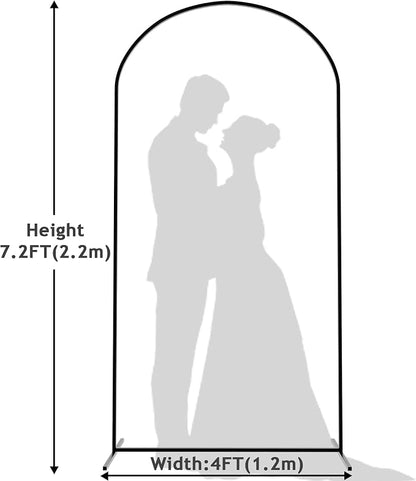 7.2FT Arch Backdrop Stand Gold Metal Wedding Arch Backdrop Stand | Metal - Image 2