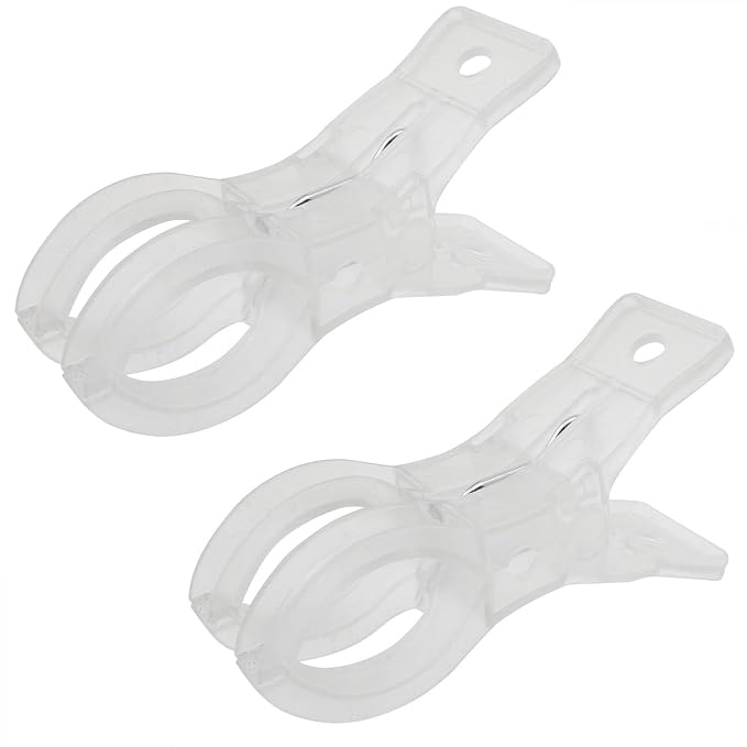 CHENJIN 10PCS Clear Plastic Balloon Arch Clips 2.4 inch 3.5 inch 5 Each Contact - Image 3