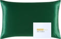 ZIMASILK 25 Momme 100% Pure Mulberry Silk Pillowcase for Hair and Skin Care, Highest Grade 6A Pillow Cases for Women, Long-Lasting Durablity, Gift for Women Men, 1Pc (Queen 20"x30", Blackish Green)