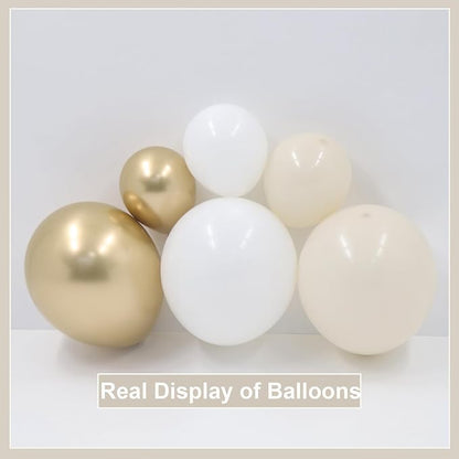 White Sand Gold Balloon Garland Arch Kit - Image 4