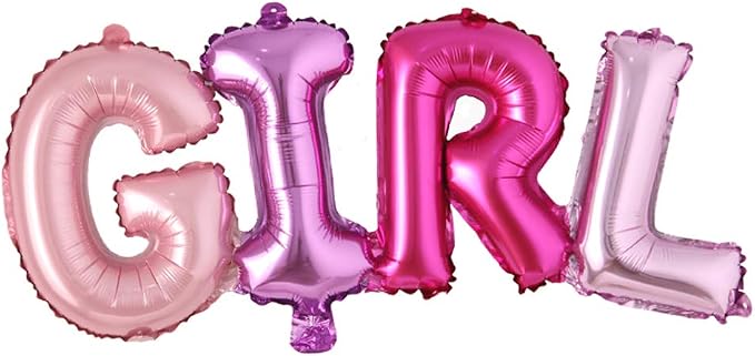 ITS A Boy girl connection Letter foil balloons children party decoration by REIANS