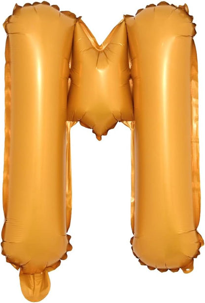 16" inch Single Orange Alphabet Letter Number Balloons Aluminum Hanging Foil by RUIANSI