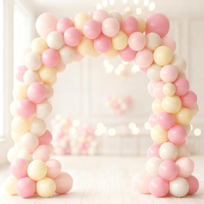 Pink and Yellow Balloons for Bee Bear Themed Baby Shower Decorations | 60Pcs - Image 6