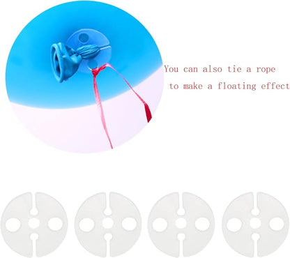 Balloon Clips DGBRSM 100pcs White Round Plastic Balloon Clips Wedding Party - Image 5