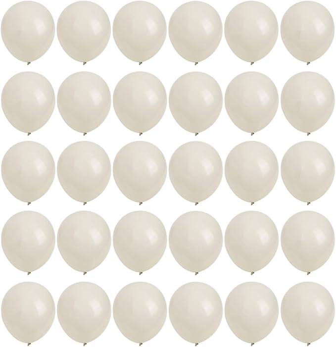 5 inch White Sand Latex Balloons by YicUik