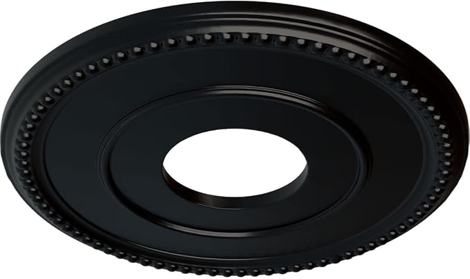 Ekena Millwork CM12BRBLF 12-1/2" x 3-7/8" x 3/4" Bradford Ceiling Medallion - Image 2