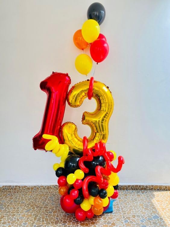 Red Number 1 Balloon 40 Inch, 1st Birthday Party Decorations Men Women | Foil - Image 4