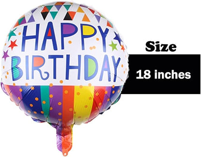 50 Pieces Happy Birthday Party Aluminum Foil Balloons 18" Foil Mylar Helium - Image 3