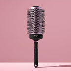 L'ANGE HAIR VolumePro Extra-Long Ceramic Ionic Round Brush, Black | For Blow Drying, Curling & Styling | Adds Volume, Reduces Frizz & Boosts Shine | Ideal for Extra-Long Hair (65mm)