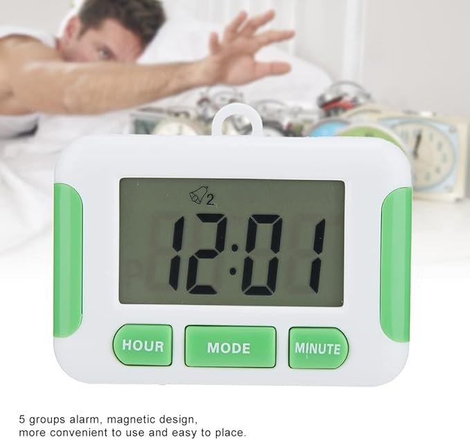 Magnetic Large Clear Kitchen Cooking Timer LED Digital Count Down Up Clock Alarm Reminder for Hair Color Processing , Kitchen Timer , Cooking , Baking , Kitchen Timer , Magnetic Large Clear Kitchen Co