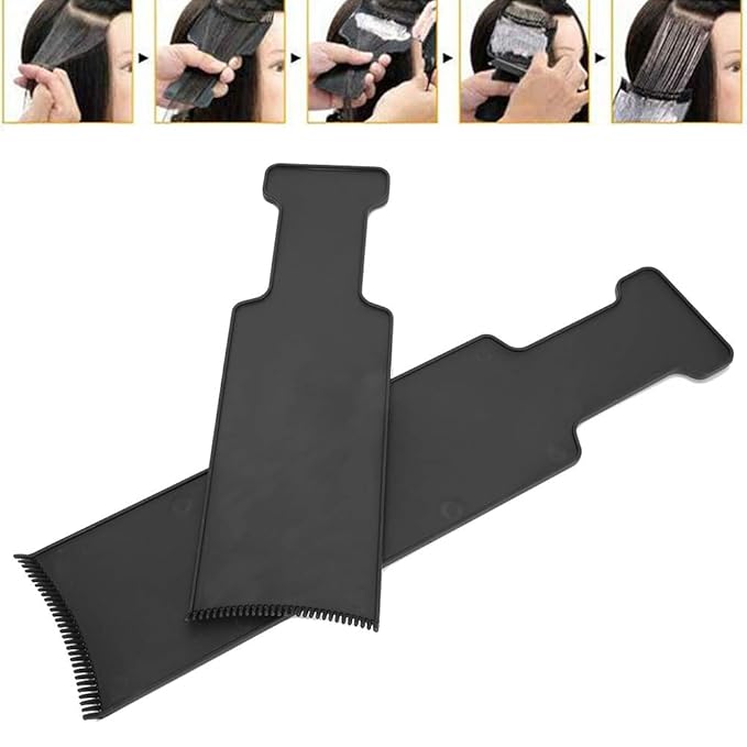Balayage Highlighting Board,2 Pieces Flat Top Comb Board Balayage Paddle,Flat Top Paddle Board Comb Hair Coloring Kit for Hair Dye and Salon Uses