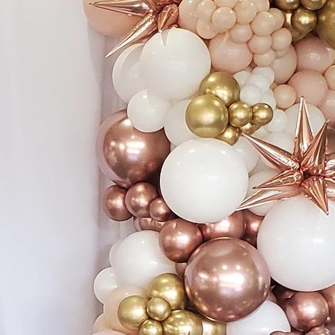 Rose Gold Balloons Arch Kit - Image 6