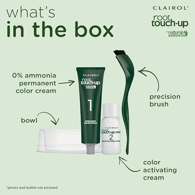 Clairol Root Touch-Up by Natural Instincts Permanent Hair Dye, 5C Cool Brown Hair Color, Pack of 1