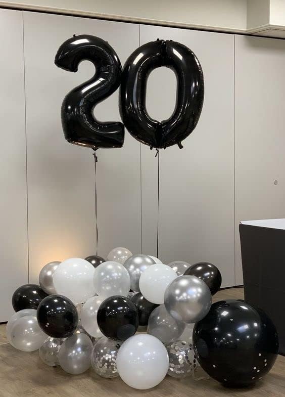 Number Balloons Black 19 Balloon 40 inch - Image 4