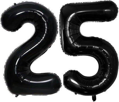 Number 25 Balloons for 25th Birthday Party Decorations, 42 Inch Jumbo Foil by GOER