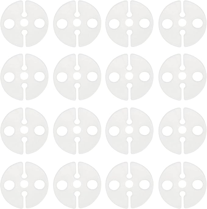 Balloon Clips DGBRSM 50pcs White Round Plastic Balloon Clips Wedding Party by DGBRSM