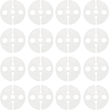 Balloon Clips DGBRSM 50pcs White Round Plastic Balloon Clips Wedding Party by DGBRSM