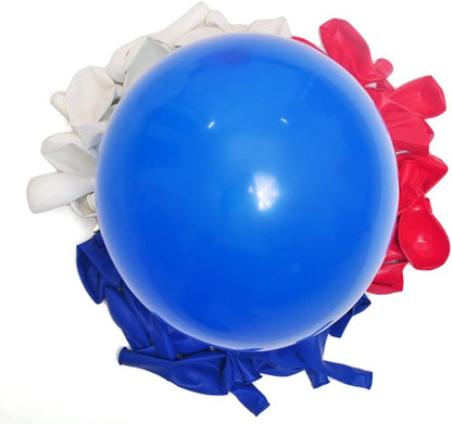 300 Pack Red White and Blue Balloons 100 of each of the 3 colors 12 inch Red - Image 3