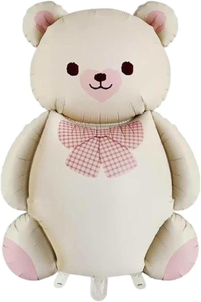Magic Cream White Bear Balloon Matte Finish by Unknown