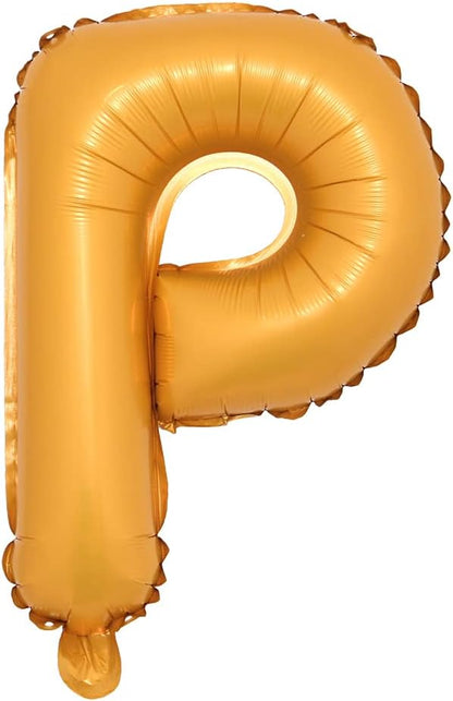 16" inch Single Orange Alphabet Letter Number Balloons Aluminum Hanging Foil by RUIANSI