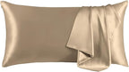 THXSILK 100% Mulberry Silk Pillowcase for Hair and Skin, Grade 6A+ Mulberry Silk Pillow Case, Natural Silk Pillow Case Cover with Zipper, 1pc(California King Size 20"x40", Taupe)