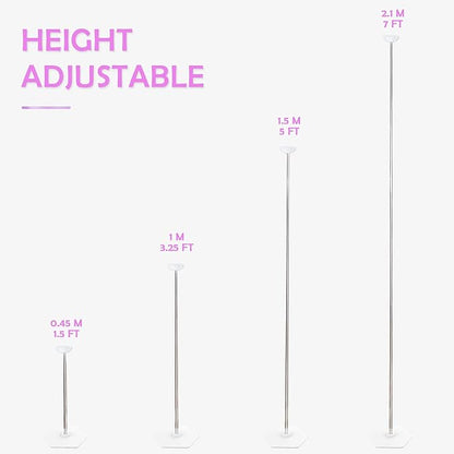 TekXYZ Telescoping Balloon Stand Set of 2, 1.5-7FT Adjustable Height | Sturdy & - Image 3