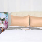 uxcell 2 Pack Silk Satin Pillowcase for Hair and Skin, Cool, Silky, Soft Breathable Pillow Cases Standard Size 20x26 Inch Sateen Pillowcase Caramel with Envelope Closure