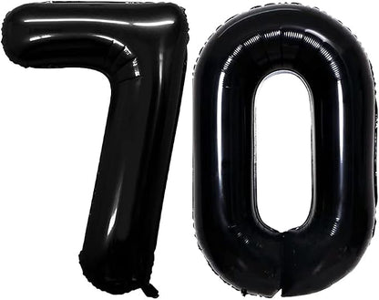Number 70 Balloons for 70th Birthday Party Decorations, 42 Inch Jumbo Foil by GOER
